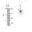 Engravable Baby Feet Birthstone Pendant – 10K Rose Gold with Blue Topaz