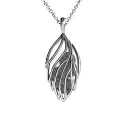 Elegant Elm Cage Leaf Pendant