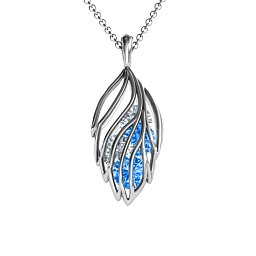 Elegant Elm Cage Leaf Pendant