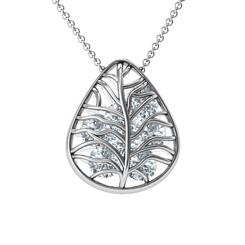 Lovely in Lilac Cage Leaf Pendant