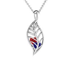 Mini Encourage-Mint Cage Leaf Pendant