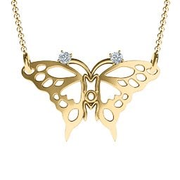 Butterfly Mom Birthstone Necklace