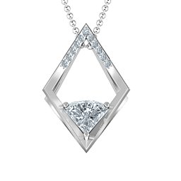 Optical Elegance Necklace in 925 Sterling Silver