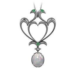Sparkling Seduction Vintage Inspired Cabochon Charm Pendant