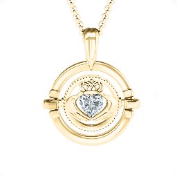 Classic Flip Pendant in 10K Solid Yellow Gold