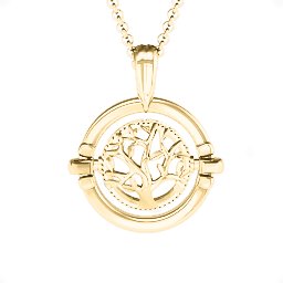 Classic Flip Pendant in 10K Solid Yellow Gold