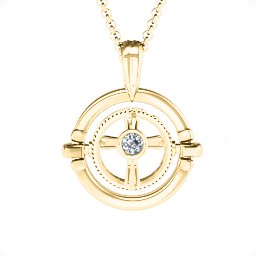 Classic Flip Pendant in 10K Solid Yellow Gold