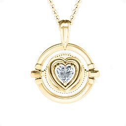 Classic Flip Pendant in 10K Solid Yellow Gold