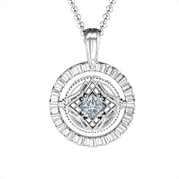 Ornate Flip Pendant in 925 Sterling Silver