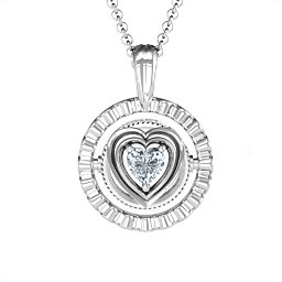 Ornate Flip Pendant in 925 Sterling Silver