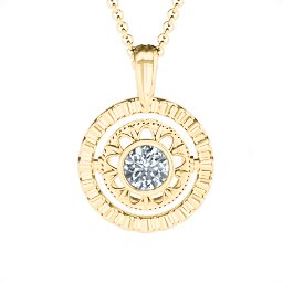 Ornate Flip Pendant in 10K Solid Yellow Gold