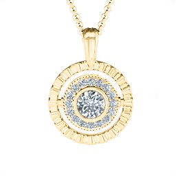 Ornate Flip Pendant in 10K Solid Yellow Gold