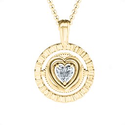 Ornate Flip Pendant in 10K Solid Yellow Gold