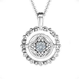 Fancy Flip Pendant in 925 Sterling Silver