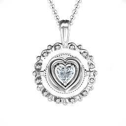 Fancy Flip Pendant in 925 Sterling Silver