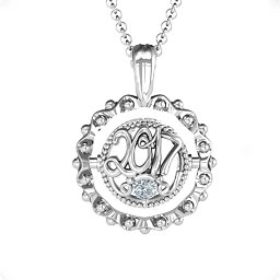 Fancy Flip Pendant in 925 Sterling Silver