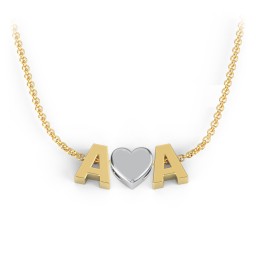Love Letters Pendant in 10K Solid Yellow Gold