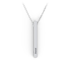 Personalized Bar Necklace | Sterling Silver Custom Bar Necklace – Ella Joli