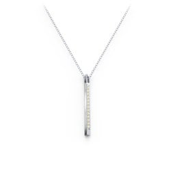 Triangle Bar Pendant with Accents