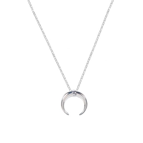 Wrapped Horn Pendant – Sterling Silver
