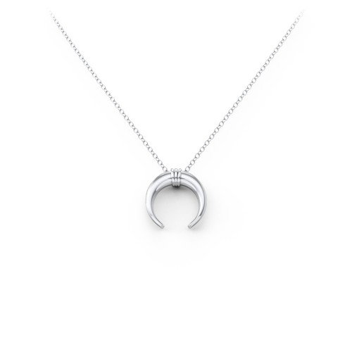Wrapped Horn Pendant – Sterling Silver