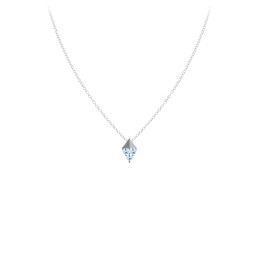 Diamond Shape Pendant with Gemstones in 925 Sterling Silver
