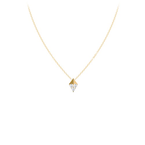 Diamond Shape Pendant with Gemstones