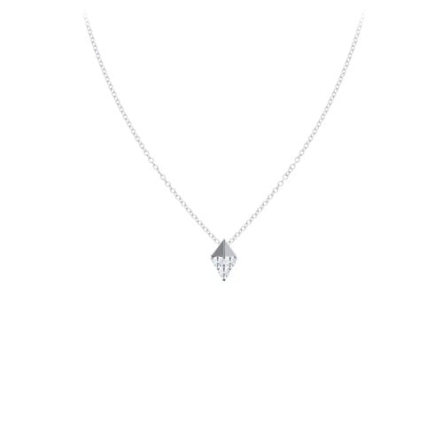 Diamond Shape Pendant with Gemstones