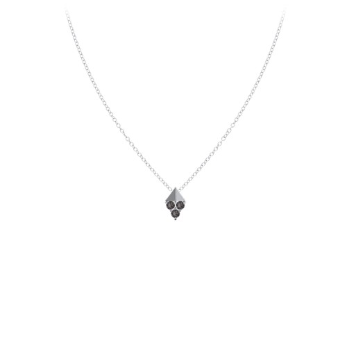 Diamond Shape Pendant with Gemstones