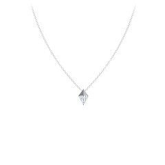 Diamond Shape Pendant with Gemstones – Sterling Silver with Peridot