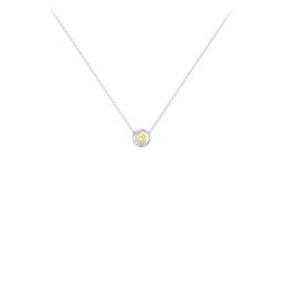 Solitaire 2mm Round Gemstone Pendant