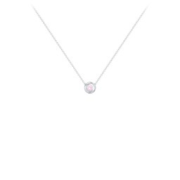 Solitaire 2mm Round Gemstone Pendant