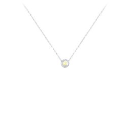 Solitaire 2mm Round Gemstone Pendant