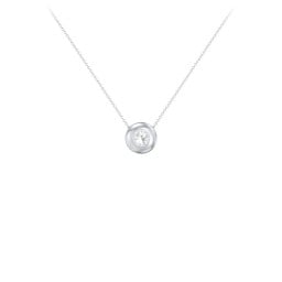 Solitaire 4mm Round Gemstone Pendant