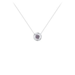 Solitaire 4mm Round Gemstone Pendant