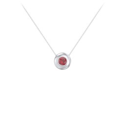 Solitaire 5mm Round Gemstone Pendant