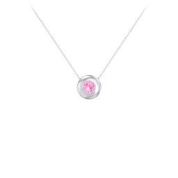 Solitaire 5mm Round Gemstone Pendant
