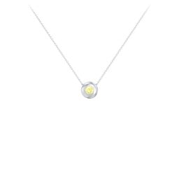 Solitaire 3mm Round Gemstone Pendant