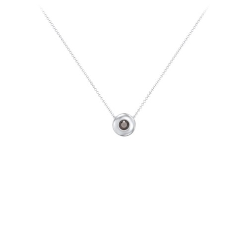 Solitaire 3mm Round Gemstone Pendant