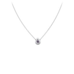 Teardrop Pendant with Gemstone