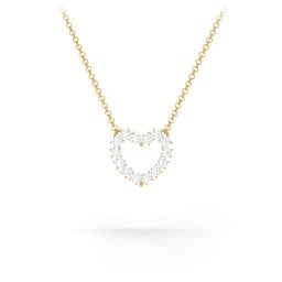 Dual Birthstone Heart Pendant