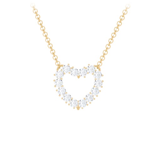 Dual Birthstone Heart Pendant – 10K Yellow Gold with Diamond