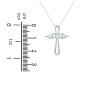 Angel Cross Pendant with Birthstone