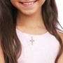 Engravable Cross Pendant with Dove Symbol