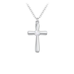 Mini Cross with Birthstone