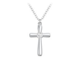 Mini Cross with Birthstone
