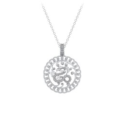 Year of the Dragon Chinese Zodiac Medallion Necklace