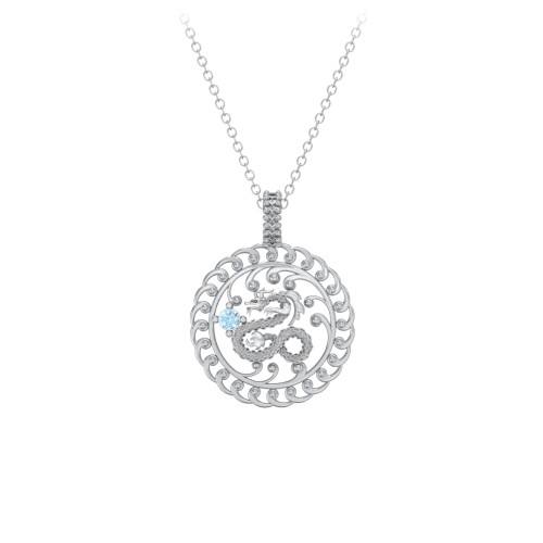 Year of the Dragon Chinese Zodiac Medallion Necklace
