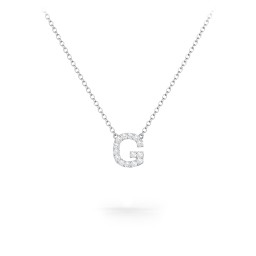 Pavé G Initial Necklace