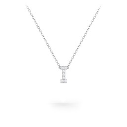 Pavé I Initial Necklace